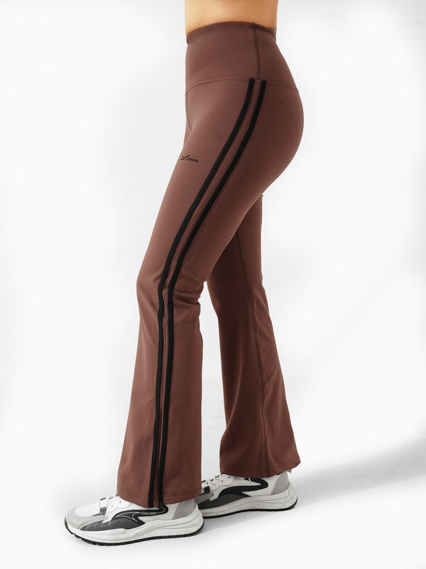 Parallel Rubex Winter Warm Flare Legging in Brown